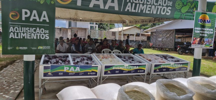 Governo do Amazonas adquire alimentos de agricultores familiares de Eirunepé